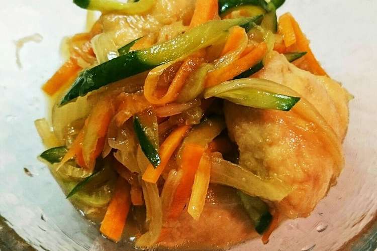 常備菜にも 野菜たくさん鶏の南蛮漬け レシピ 作り方 By さとﾊﾙ クックパッド 簡単おいしいみんなのレシピが374万品