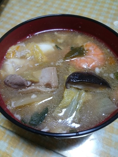 ▲ごった煮スープの写真