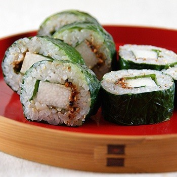 青菜巻き寿司の画像