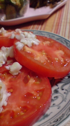 トマトのネギソースサラダの画像