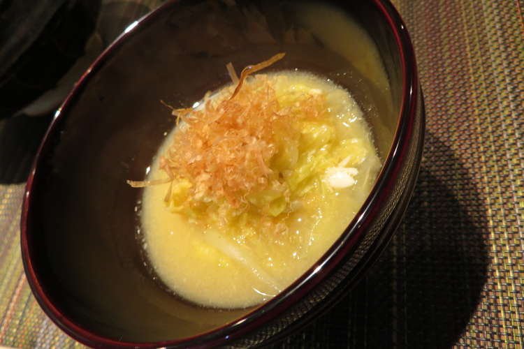 白菜のサッと煮 白味噌仕立て レシピ 作り方 By はちちゃん8 クックパッド 簡単おいしいみんなのレシピが365万品