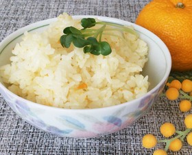 簡単♡柚子塩炊き込みご飯d(⌒o⌒)b
