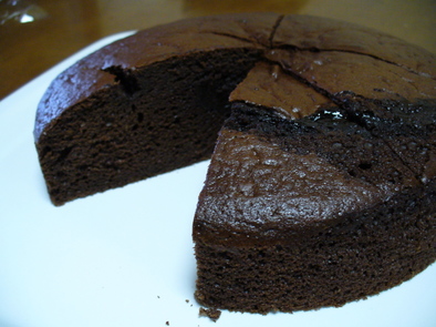 絶対簡単☆ココアでチョコレートケーキの写真