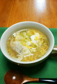 かきたま風ワンタン中華スープ
