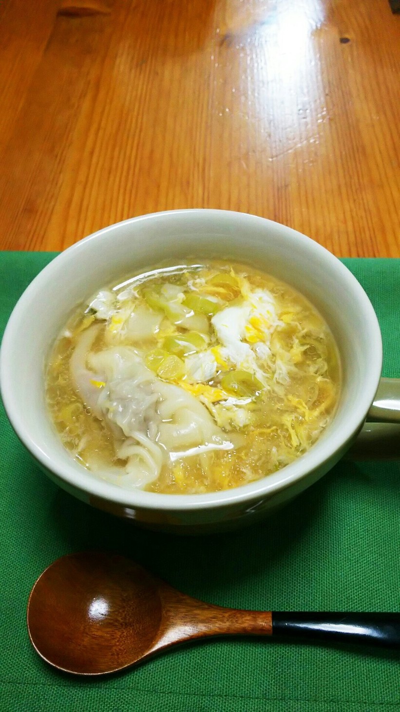 かきたま風ワンタン中華スープの画像