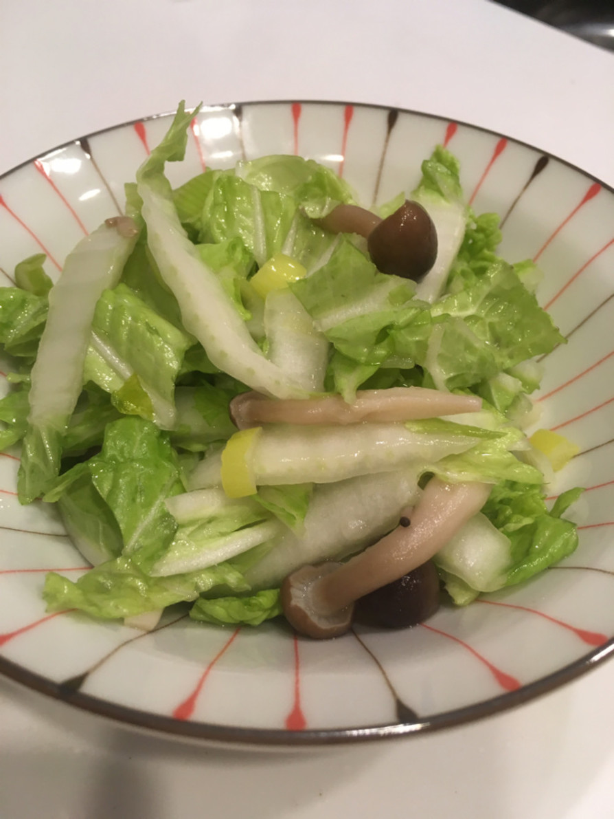ミニ白菜のエゴマ油サラダの画像