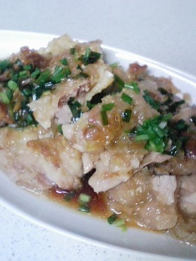 ジュ~シ~♪♪鶏肉の香味ダレがけ