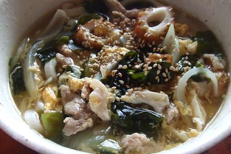 豚肉の卵とじうどん レシピ 作り方 By Hmcみーこりん クックパッド 簡単おいしいみんなのレシピが352万品