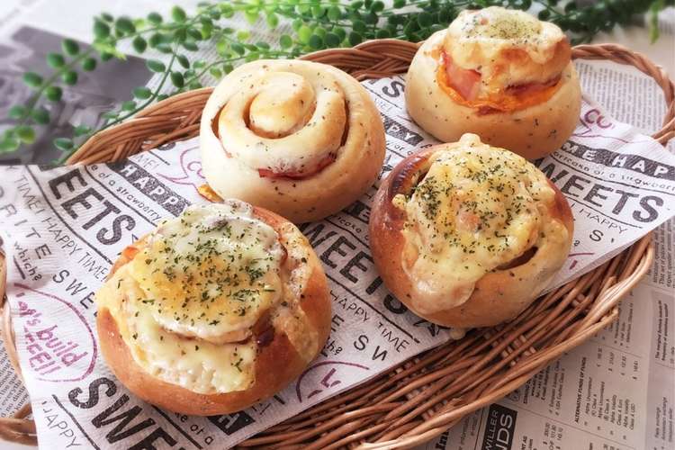 Hb 惣菜パン ピザ風ベーコン チーズ レシピ 作り方 By Isaori クックパッド 簡単おいしいみんなのレシピが355万品