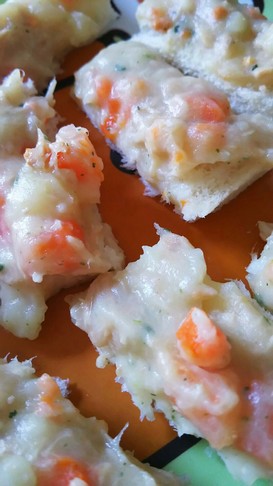 離乳食後期手掴み食べ☆グラタン風トースト