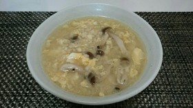 ダイエットに☆もち麦きのこ雑炊