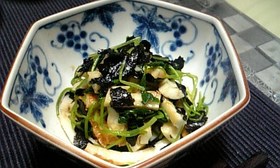 簡単 かまぼこと三つ葉の海苔わさび和え