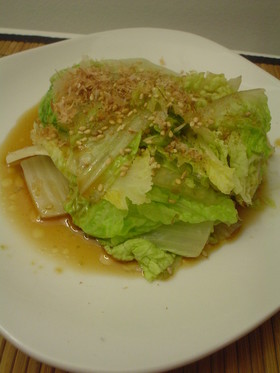 レンジにお任せ☆白菜ぺろり温サラダ