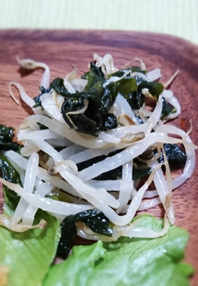 もやしとワカメの中華和え