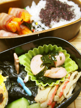 魚肉ソーセージとわかめの簡単いため☆
