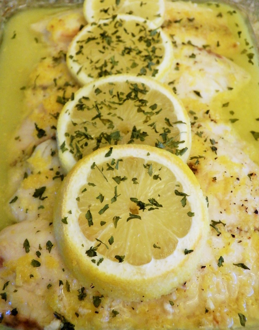 白身魚のレモンバター焼きの画像