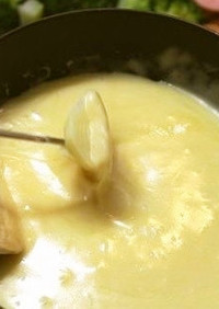 豆乳で、簡単チーズフォンデュ