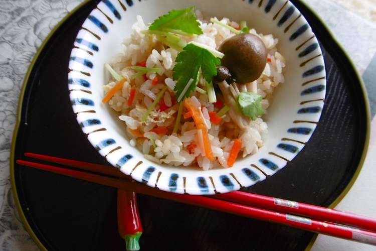 鍋の残りスープでリメイク炊き込みご飯 レシピ 作り方 By クックkgzbmo クックパッド