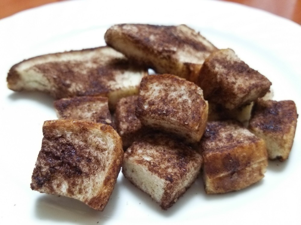 冷凍食パンで簡単おやつ!レンジDEココアラスク
