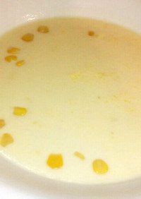 レンジで簡単コーンクリームスープ