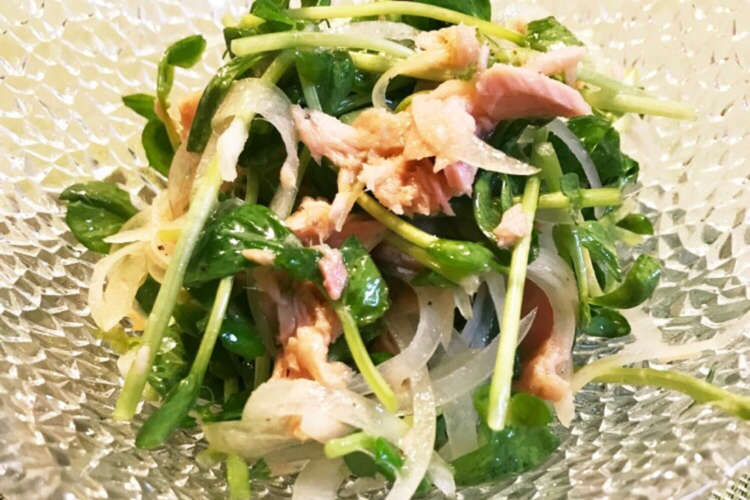 豆苗とツナと玉ねぎのサラダ レシピ 作り方 By ゆわft2548 クックパッド 簡単おいしいみんなのレシピが352万品