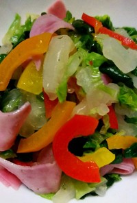 ☆白菜 パプリカ ハム の温野菜サラダ☆