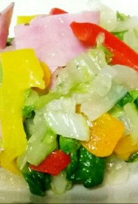 えごま油で☆白菜 パプリカ 温野菜サラダ