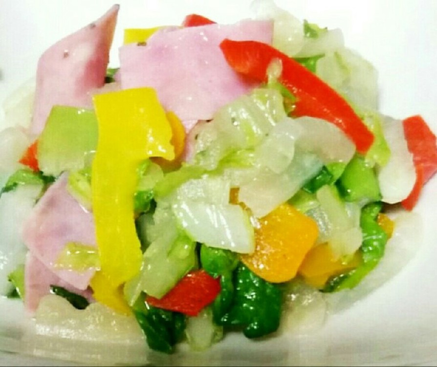えごま油で☆白菜 パプリカ 温野菜サラダの画像