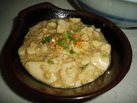 簡単挽肉豆腐