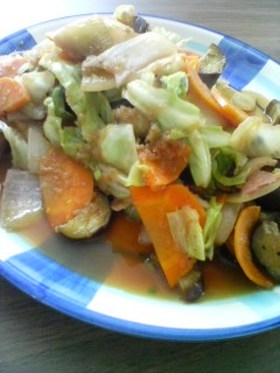 野菜のみぞれ炒め