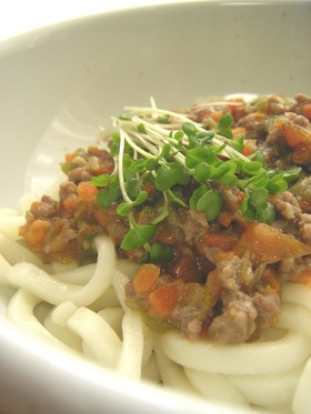 野菜たっぷり☆肉味噌うどん