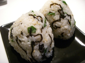 美味しい◎大葉塩こんぶおにぎり
