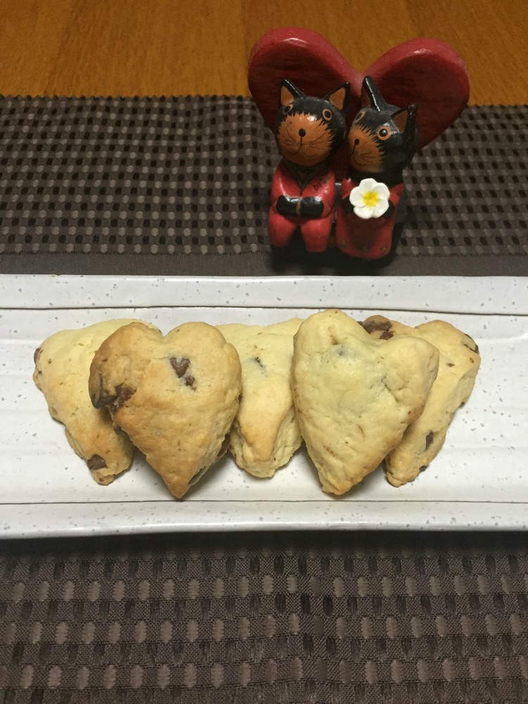 バレンタインに♡ハートのチョコクッキーの画像