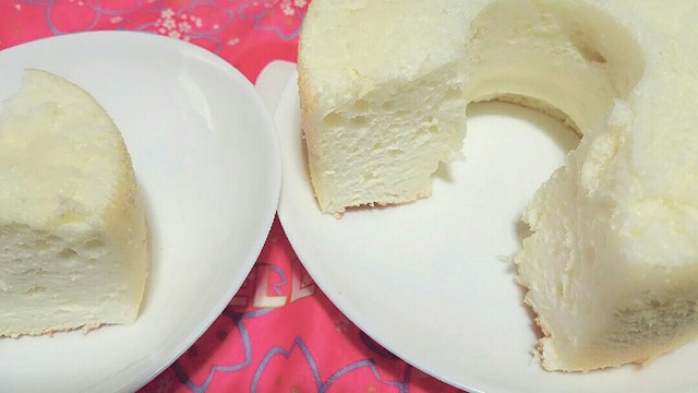 白くて可愛いエンゼルフードケーキ レシピ 作り方 By Saopen クックパッド