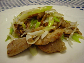 豚ヒレ☆香味炒め