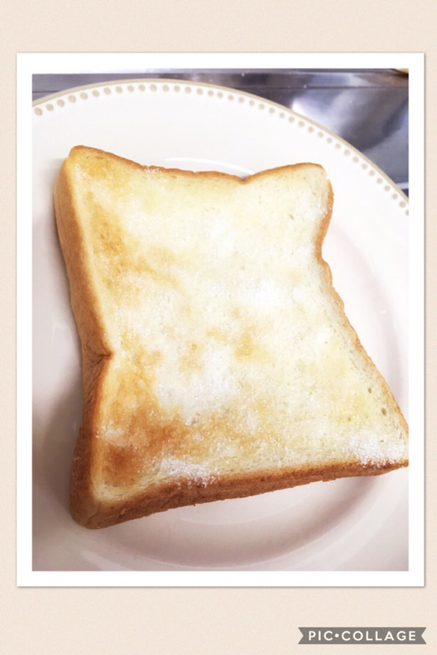 冷凍食パンで☆さくさくシュガートーストの画像
