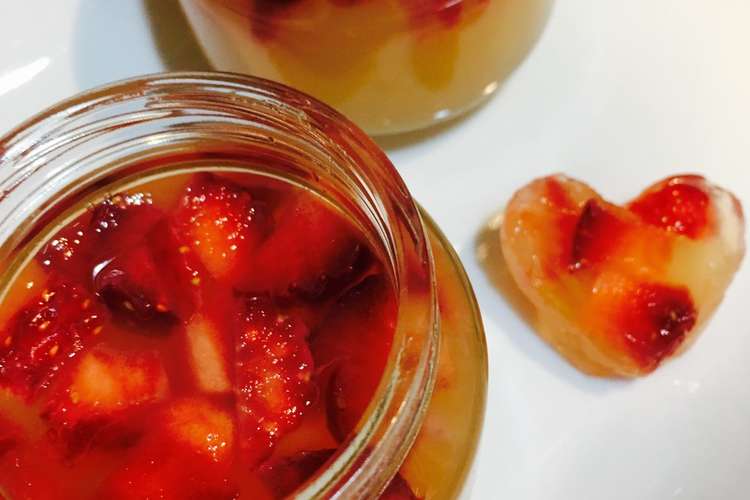 離乳食 りんごジュースとイチゴのゼリー レシピ 作り方 By Ki Ma Ma クックパッド 簡単おいしいみんなのレシピが351万品
