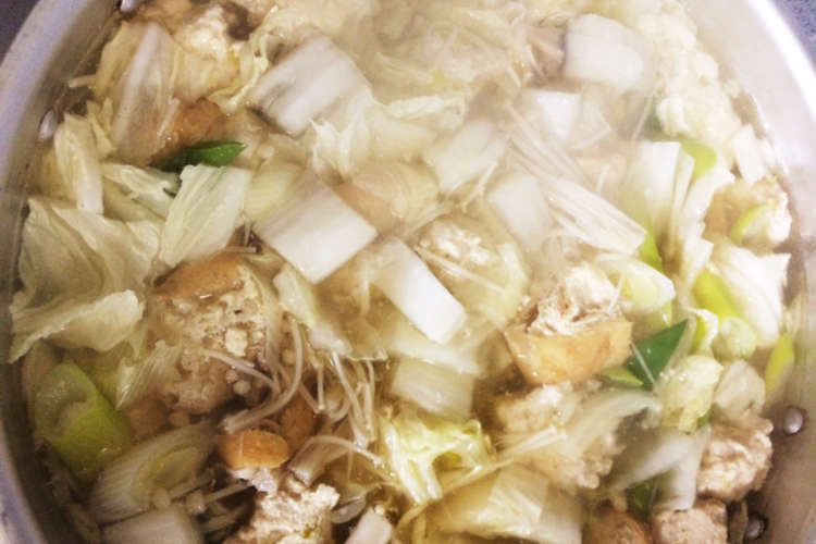 ふわふわ鶏団子鍋 レシピ 作り方 By アークライナス クックパッド 簡単おいしいみんなのレシピが375万品