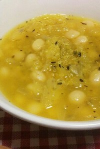 ほっこり。いんげん豆とキヌアのスープ