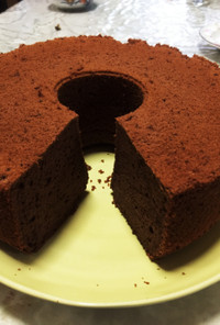 チョコレートシフォンケーキ