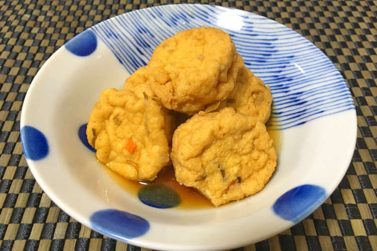 キッコーマンだししょうゆだけで簡単がんも レシピ 作り方 By かなこ クックパッド 簡単おいしいみんなのレシピが361万品