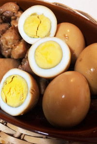 卵と鶏肉の甘辛煮♡