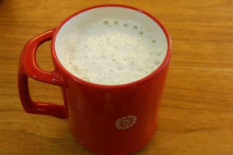 裏技 ふわふわカフェラテ風 笑 レシピ 作り方 By Rkm 男子食堂 クックパッド