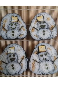 水口かんぴょうで！雪だるま 飾り巻き寿司