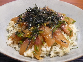 簡単☆鯵のバラ寿し