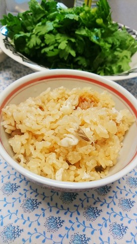 アラでも大満足の鯛めし(炊飯器)