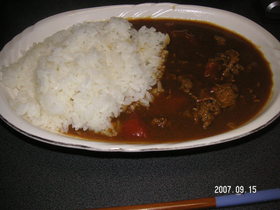 すりおろし野菜のビーフカレー