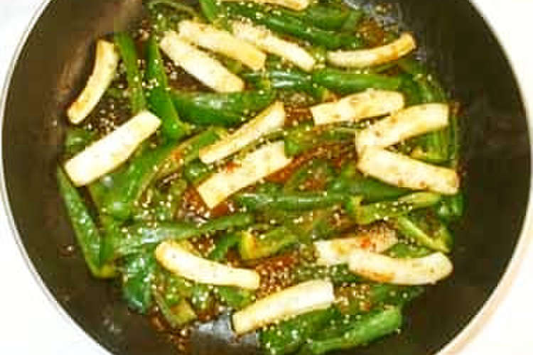 冷凍イカとピーマンの棒々鶏ソース炒めもの レシピ 作り方 By 漢方薬のタカキ大林店 クックパッド 簡単おいしいみんなのレシピが352万品