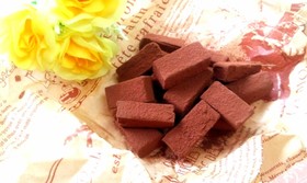 バレンタインに生チョコレート・洋酒入り