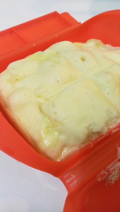 電子レンジで子どものチーズ蒸しパンの写真